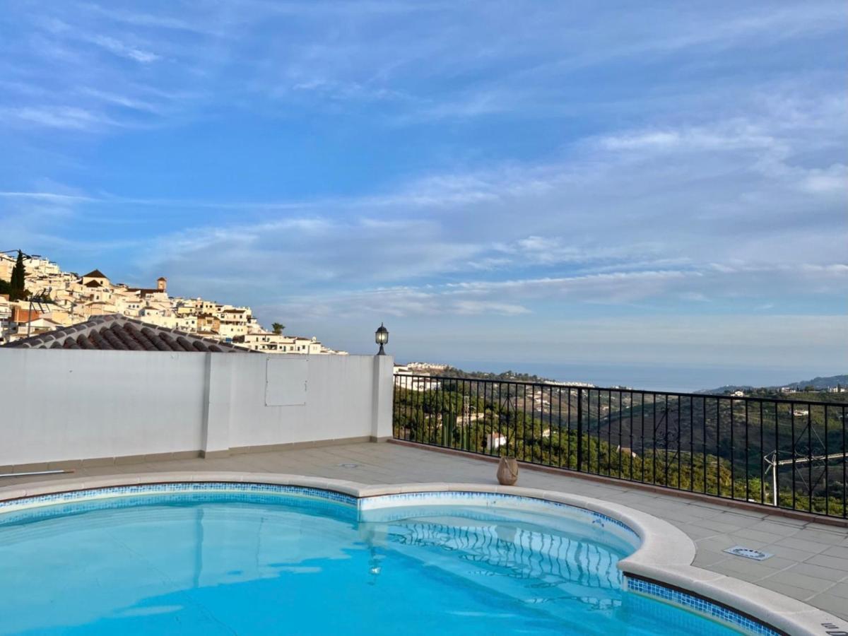 Ferienwohnung Casa La Aguanosa Con Piscina Y Vistas Al Mar Frigiliana Exterior foto
